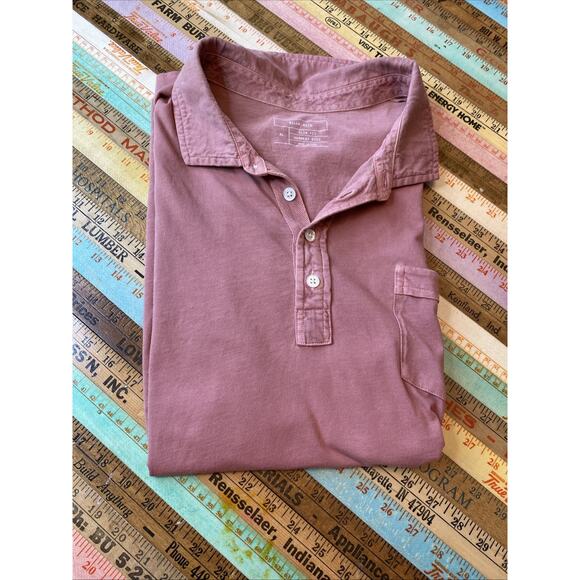 Billy Reid Short Sleeve Button Knit Collared Shirt Men’s XL Slim Cut Huckberry - Picture 5 of 9